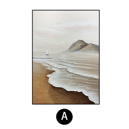 Triptych Beach Landscape Canvas Artwork Homeandso