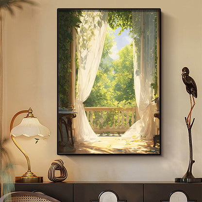 Art Print featuring Serene Garden View Homeandso