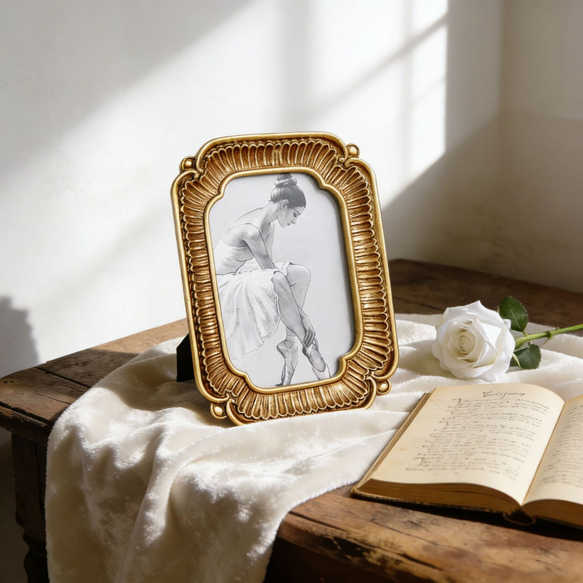 Ornate Gold Vintage Picture Frame Homeandso
