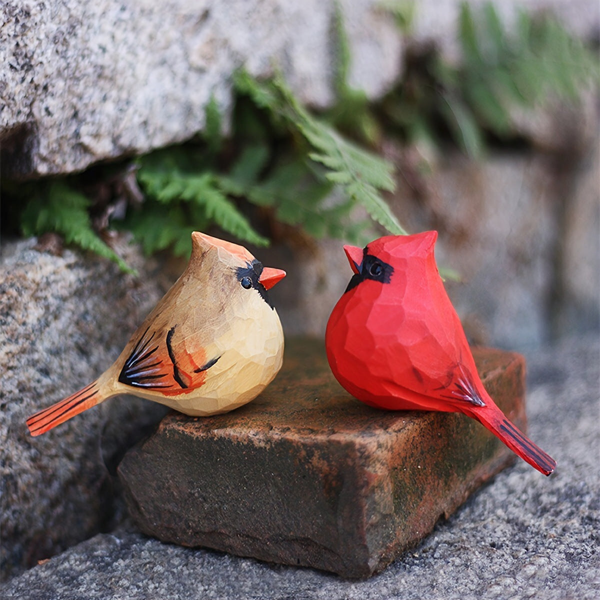 Wooden Bird Figurines Homeandso