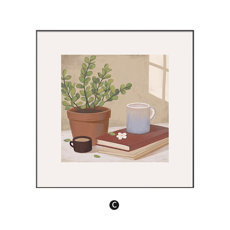 Decorative Floral Basket Art Print Homeandso