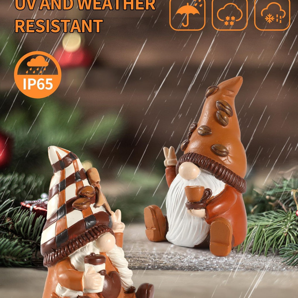 Whimsical Coffee Gnome Figurine Homeandso