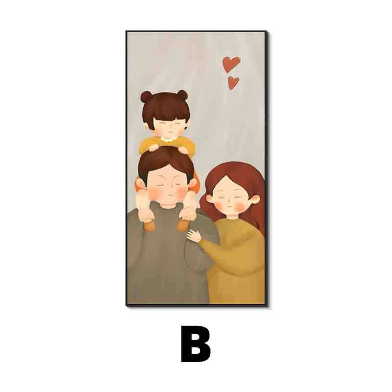 Framed Family Illustration Wall Art Homeandso