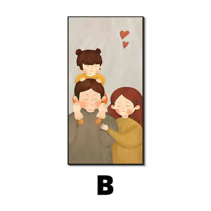 Framed Family Illustration Wall Art Homeandso