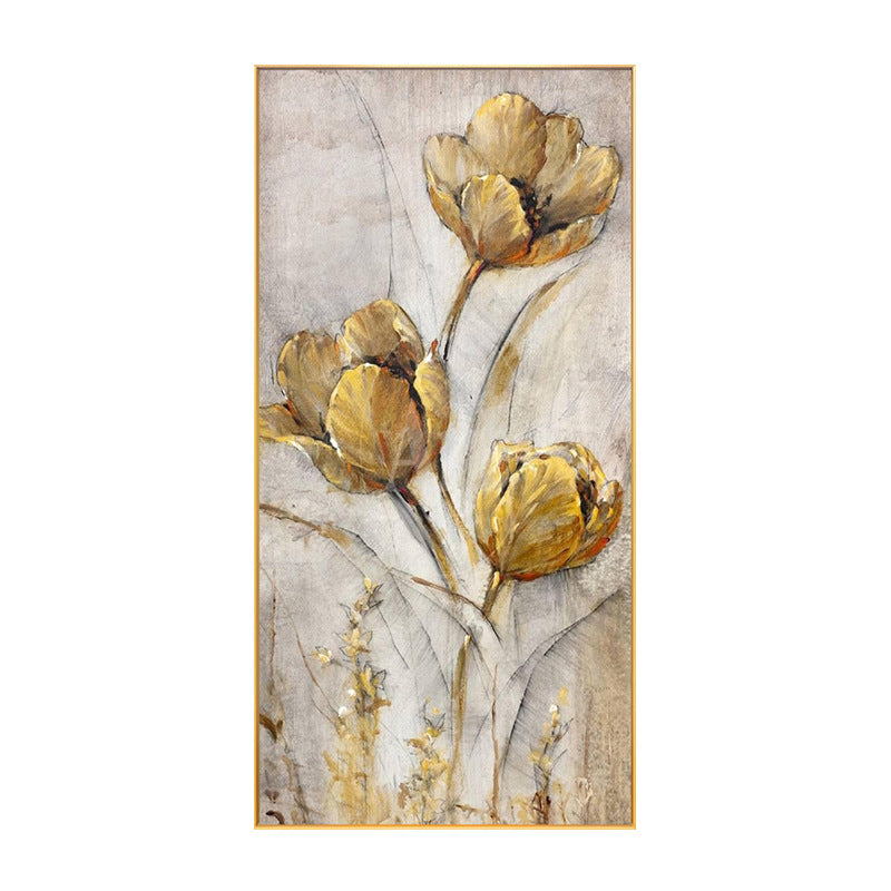 Elegant Floral Embossed Canvas Artwork Homeandso