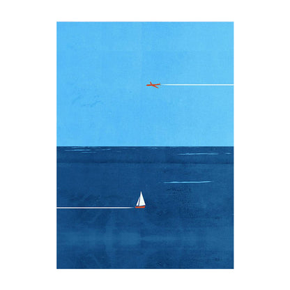 Modern Nautical Art Canvas Print Homeandso
