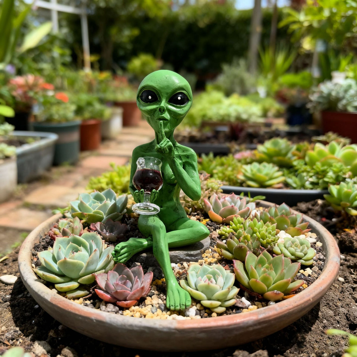 Decorative Alien Figurine Homeandso