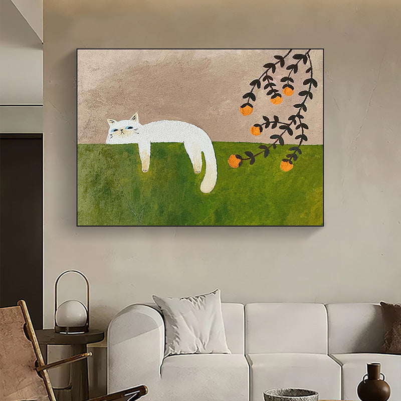 Artistic Cat-Themed Canvas Wall Art Homeandso