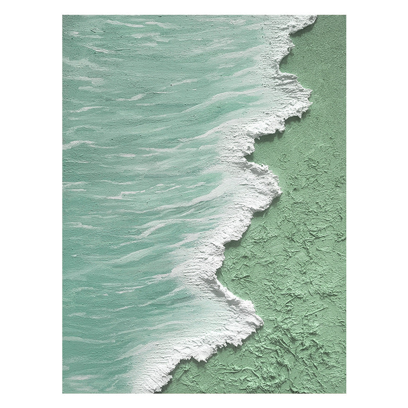 Textured Coastal Wave Relief Canvas Art Homeandso