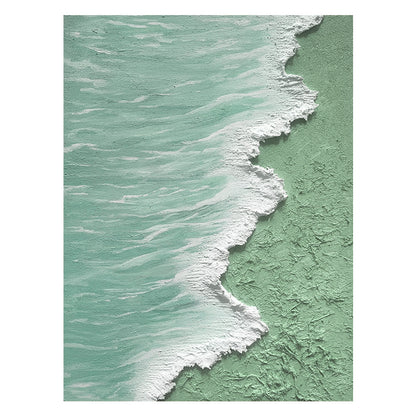 Textured Coastal Wave Relief Canvas Art Homeandso