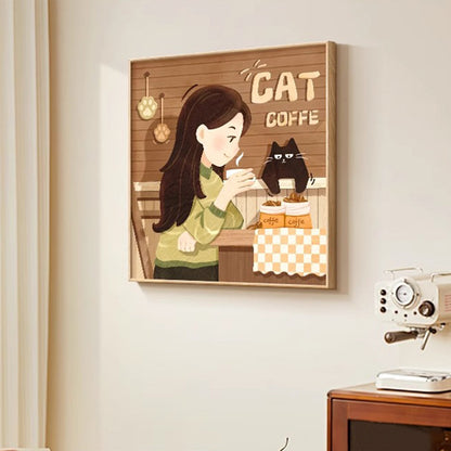 Cat-Themed Wall Art Print Homeandso
