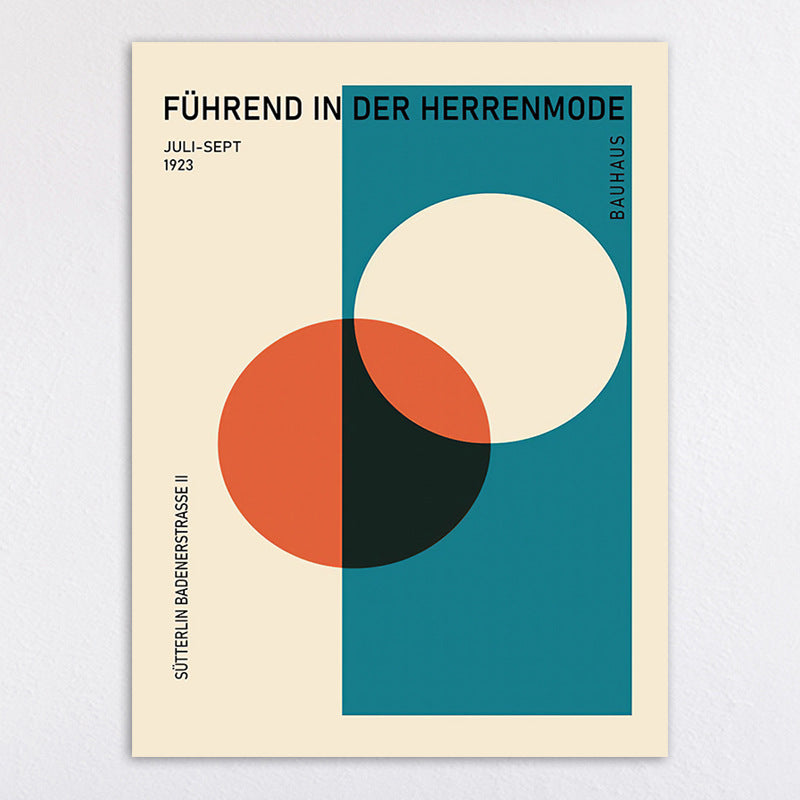 Bauhaus-Inspired Abstract Wall Art Print Homeandso