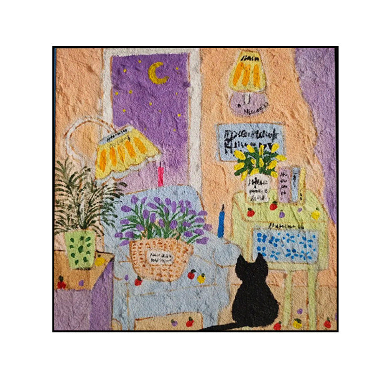Whimsical Cat-Themed Decorative Wall Art Homeandso