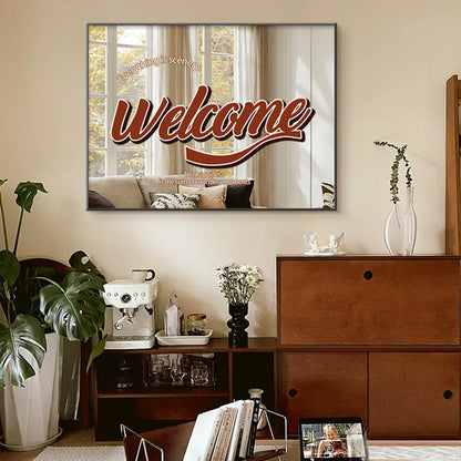 Decorative Welcome Wall Art Homeandso