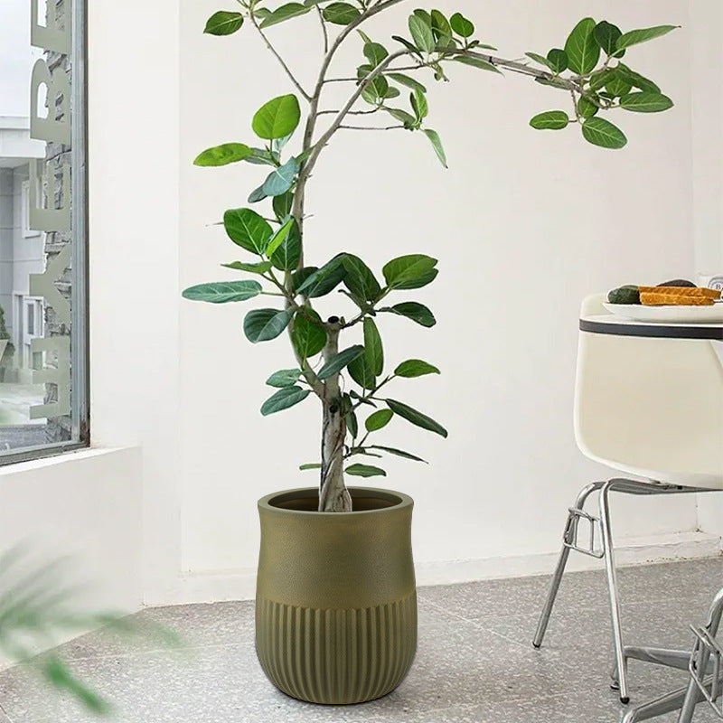 Decorative Textured Plant Pot Homeandso