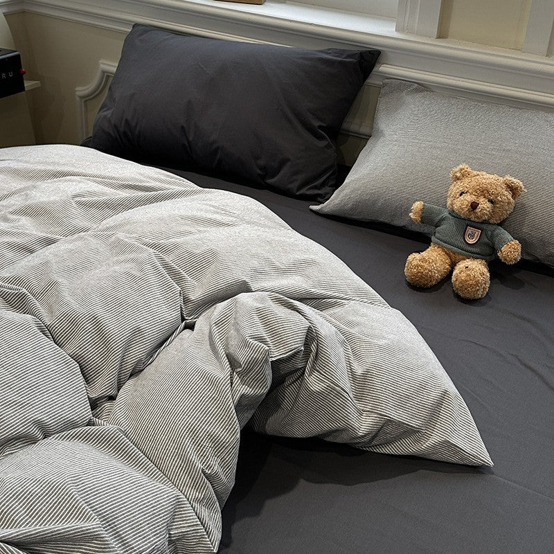 Decorative Striped Comfort Quilt Homeandso