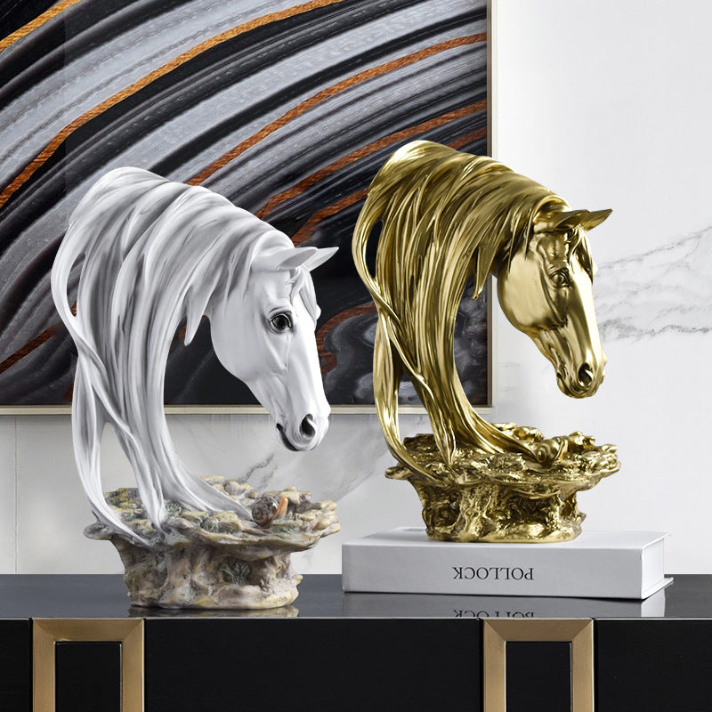 Decorative Horse Head Sculpture Homeandso