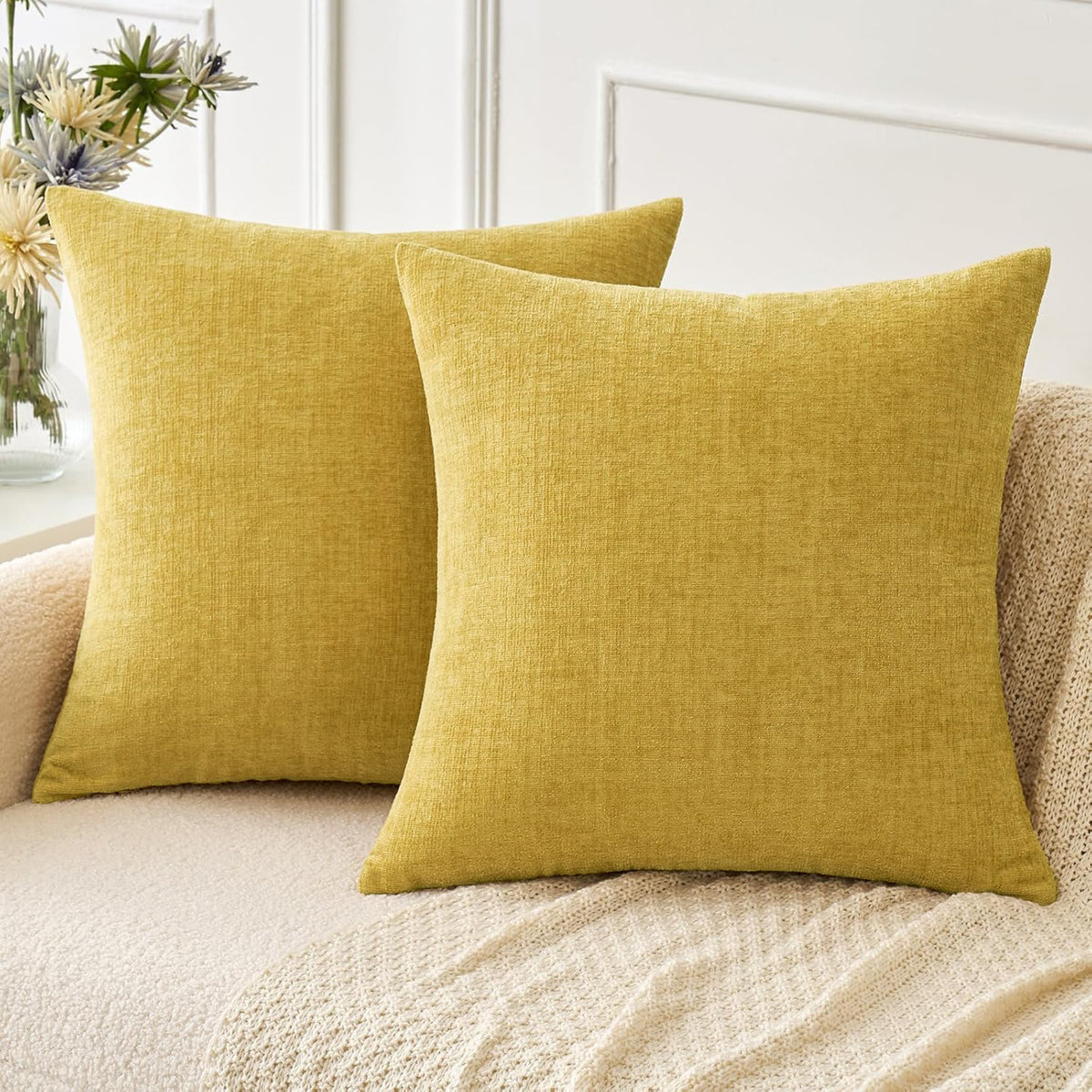 Soft Textured Throw Pillow