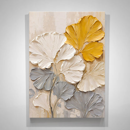 Textured Floral Relief Canvas Artwork Homeandso