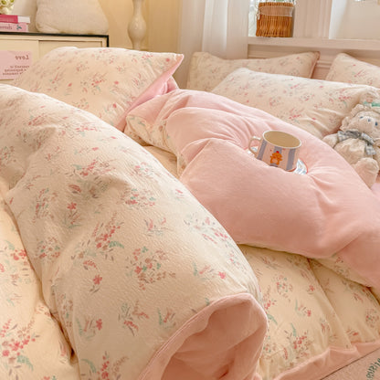 Playful Cartoon Print Duvet Cover Set Homeandso