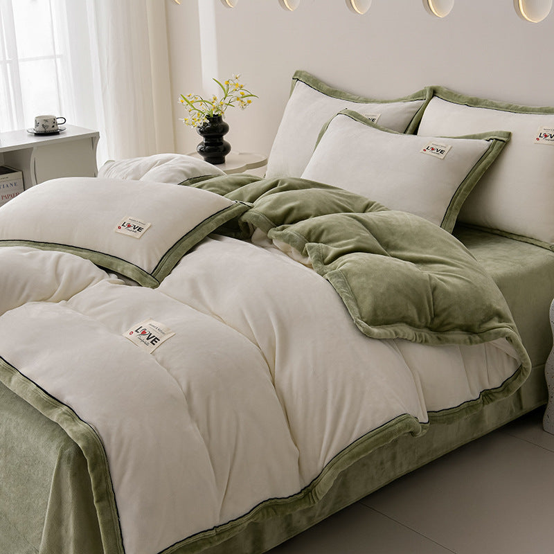 Plush Velvet Comforter Set