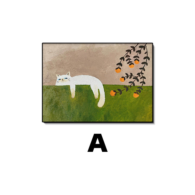 Artistic Cat-Themed Canvas Wall Art Homeandso