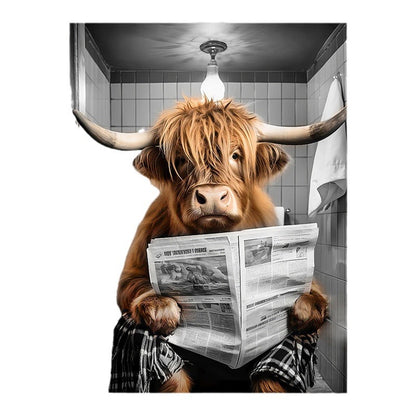 Humorous Animal-Themed Wall Art Print Homeandso