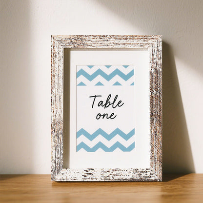 Elegant Wooden Table Number Frame