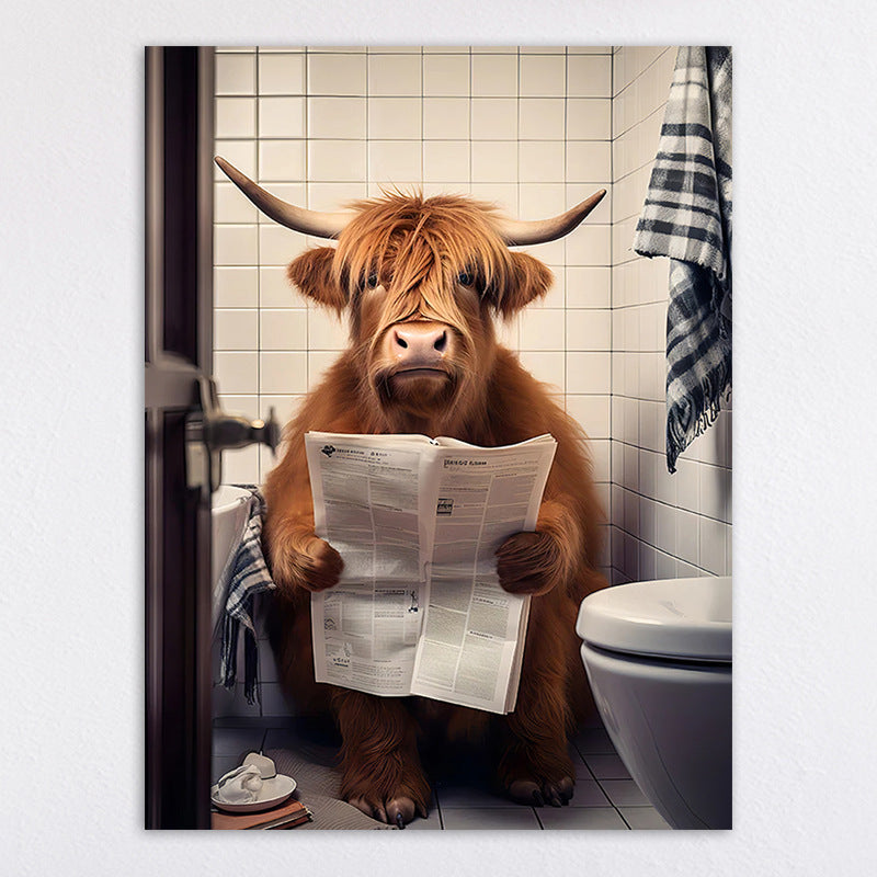 Humorous Animal-Themed Wall Art Print Homeandso