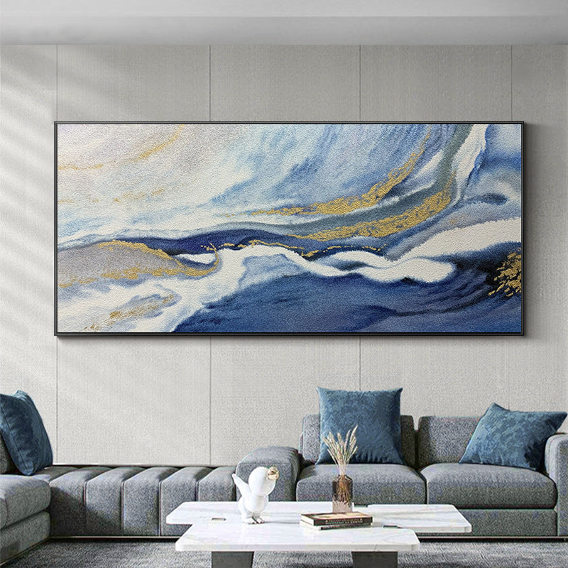 Abstract Ocean Wave Canvas Art Print Homeandso