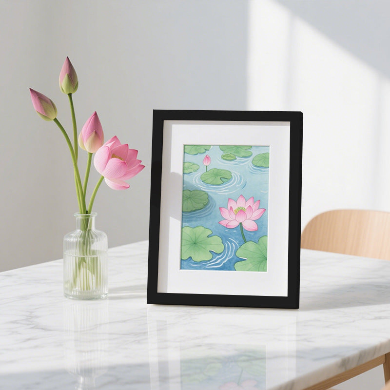 Elegant Floral Illustration Framed Art Print