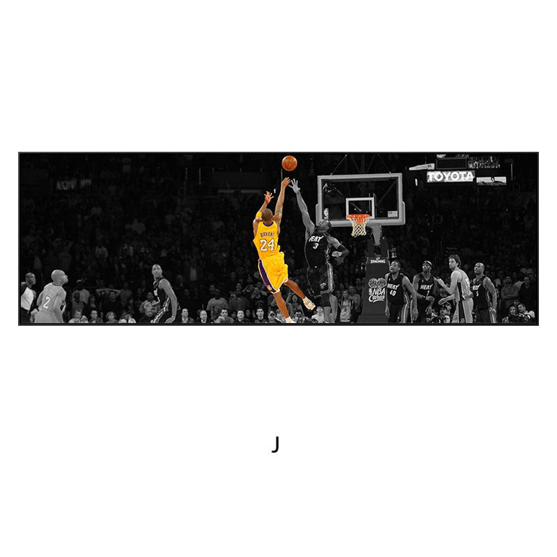 Men's Stylish Basketball Action Wall Art Print Homeandso