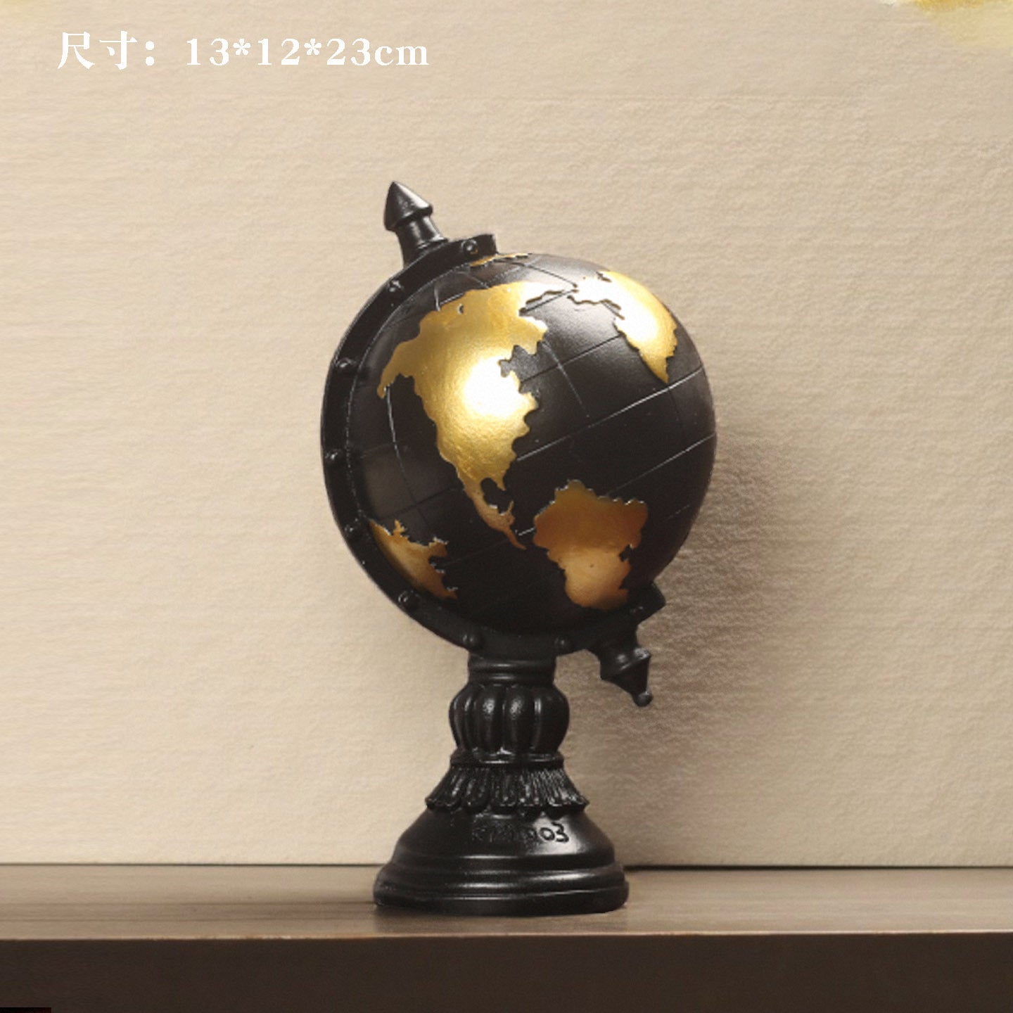 Home Decor Antique Black Globe Homeandso