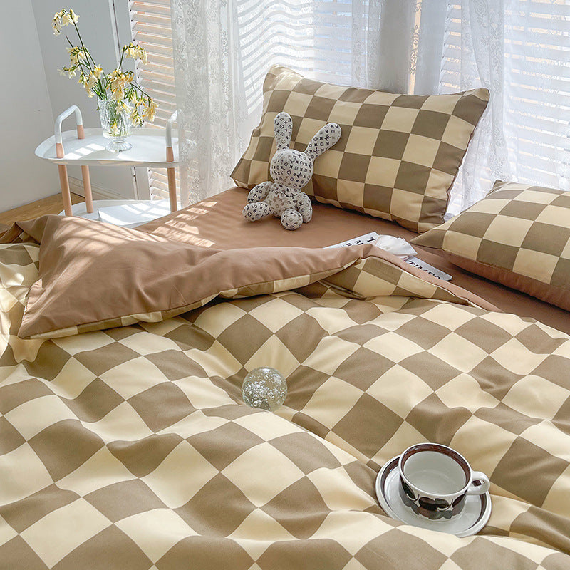 Premium Plaid Bedding Set