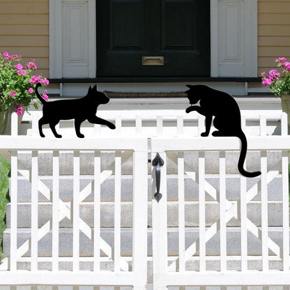Cat-Themed Wall Sculpture Homeandso