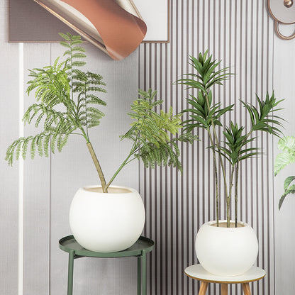 Elegant Curved Ceramic Planter Homeandso