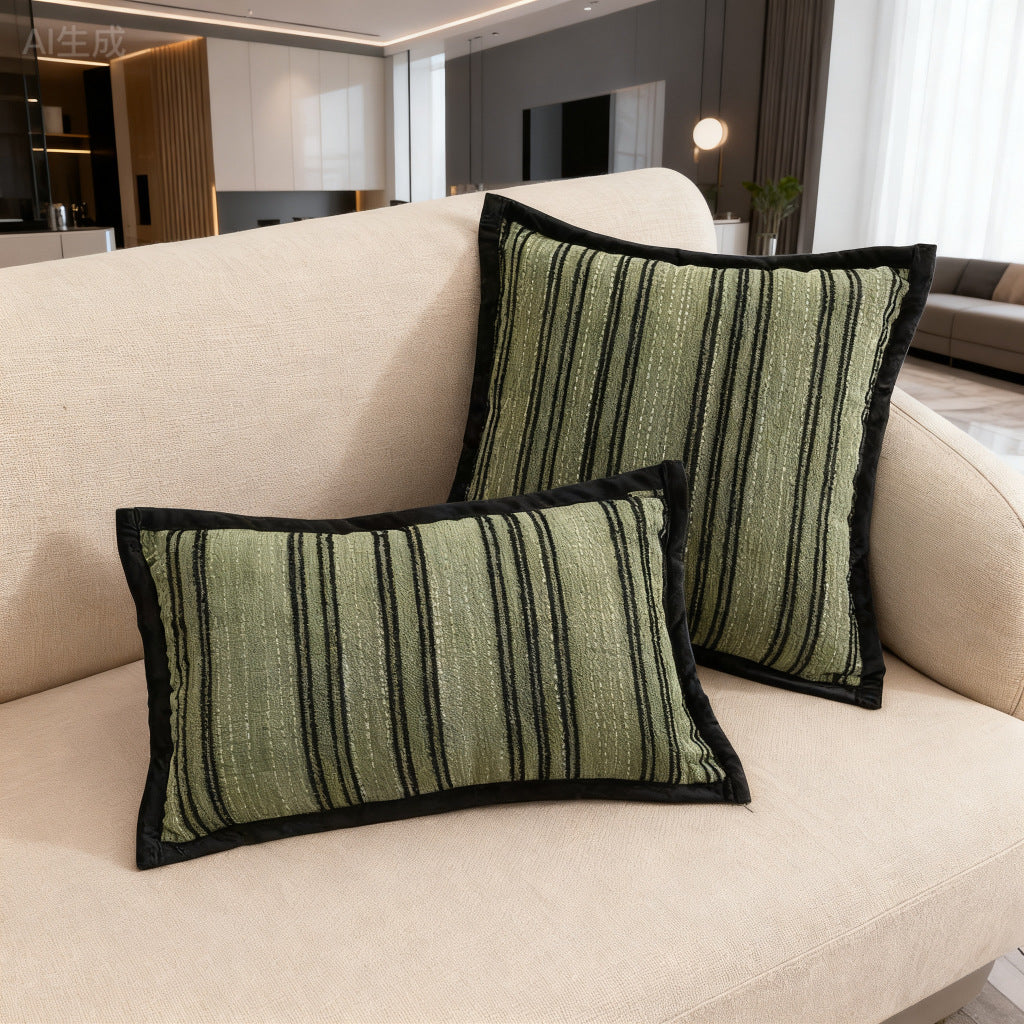 Textured Stripe Decorative Pillow