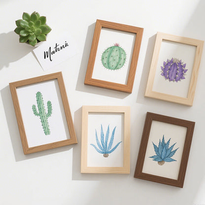 Decorative Framed Cactus Artwork