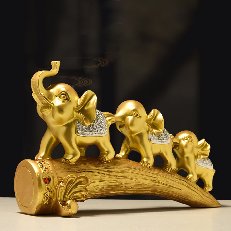 Decorative Elephants Family Figurine Homeandso