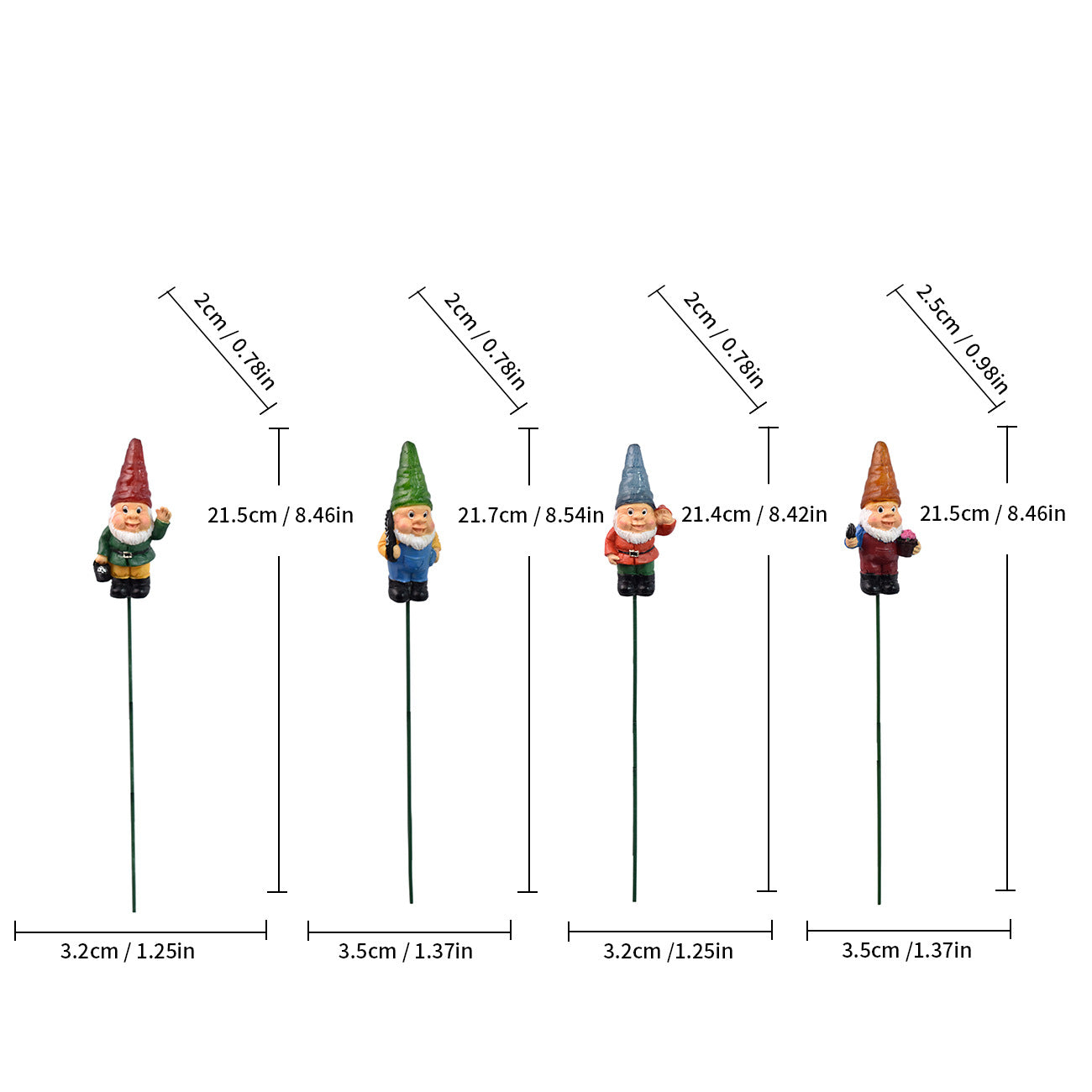 Garden Gnome Decorative Stakes Homeandso