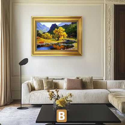 Decorative Framed Nature Landscape Artwork Homeandso