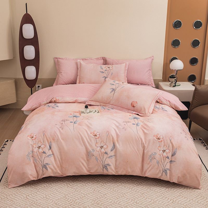 Nature-Inspired Botanical Print Duvet Cover Set