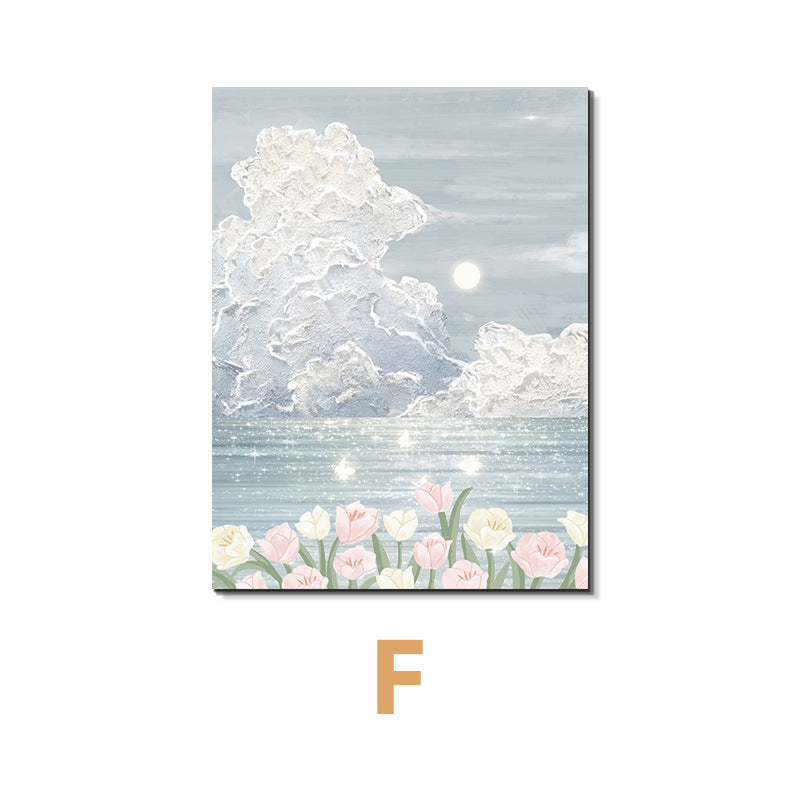 Decorative Floral Landscape Art Print Homeandso
