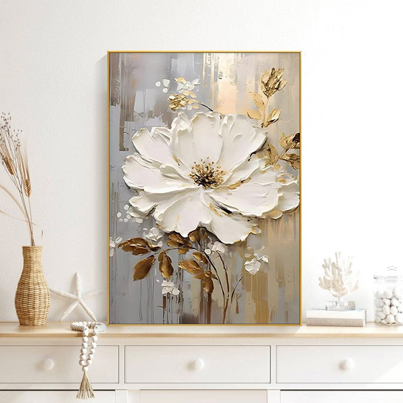 Textured Floral 3D Wall Artwork Homeandso