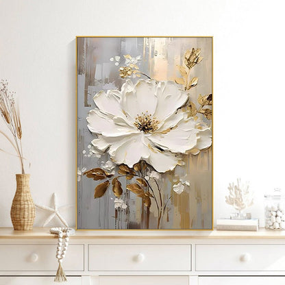 Textured Floral 3D Wall Artwork Homeandso