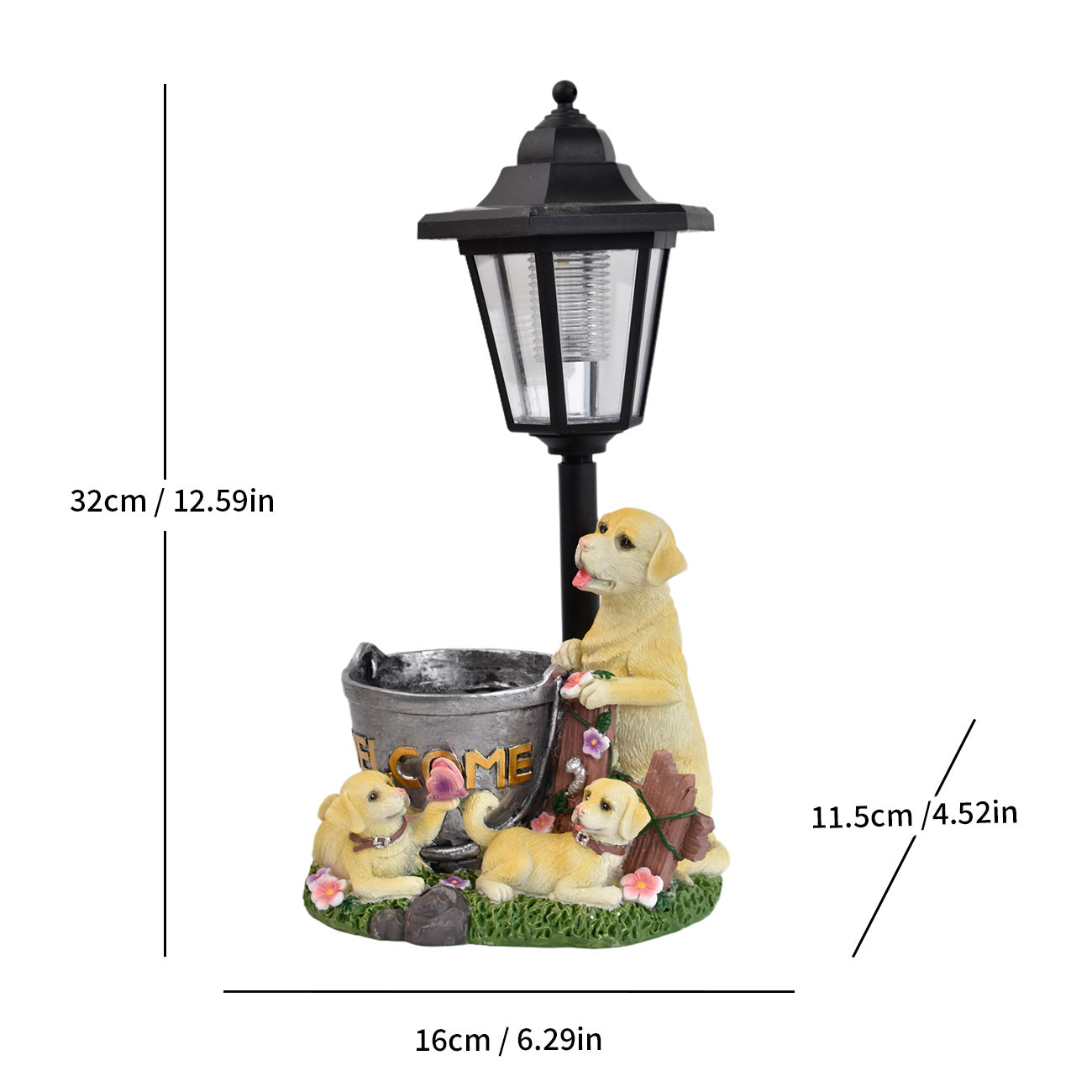 Whimsical Dog Lamp Homeandso
