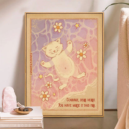 Cute Cat-Inspired Framed Wall Art Homeandso