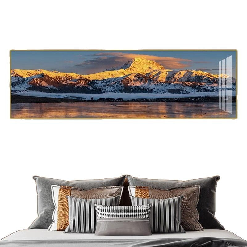 Modern Abstract Mountain Landscape Canvas Art Homeandso
