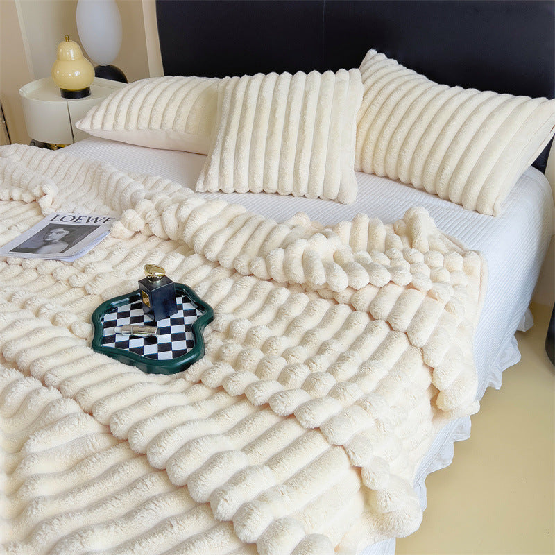 Plush Textured Fleece Blanket