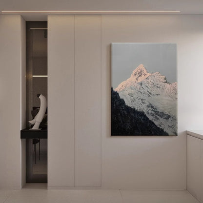 Mountain Landscape Textured Canvas Print Homeandso